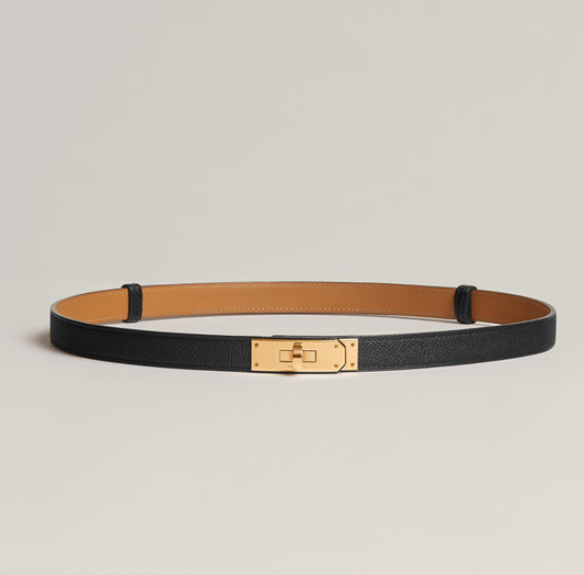 Hermes Kelly 18 belt Noir